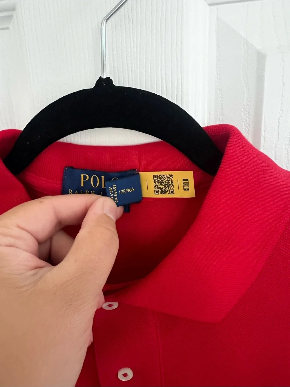 Ralph Lauren Red Short-Sleeve Polo with Navy Pony